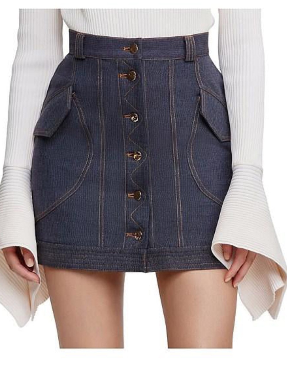NWT Acler Denim Skirt 4